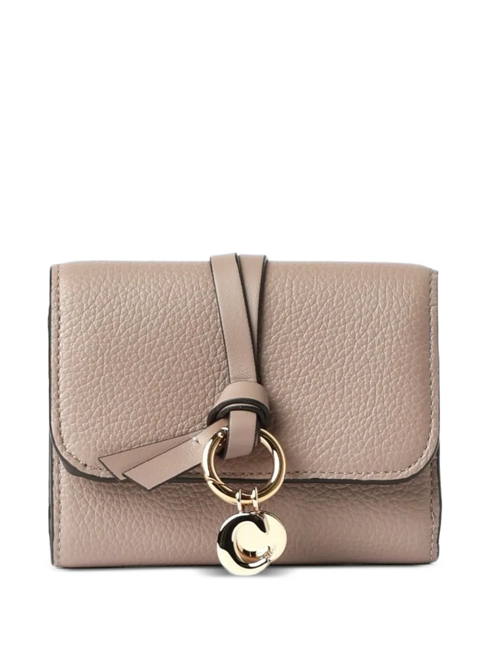 Chloé Alphabet leather wallet - Nude