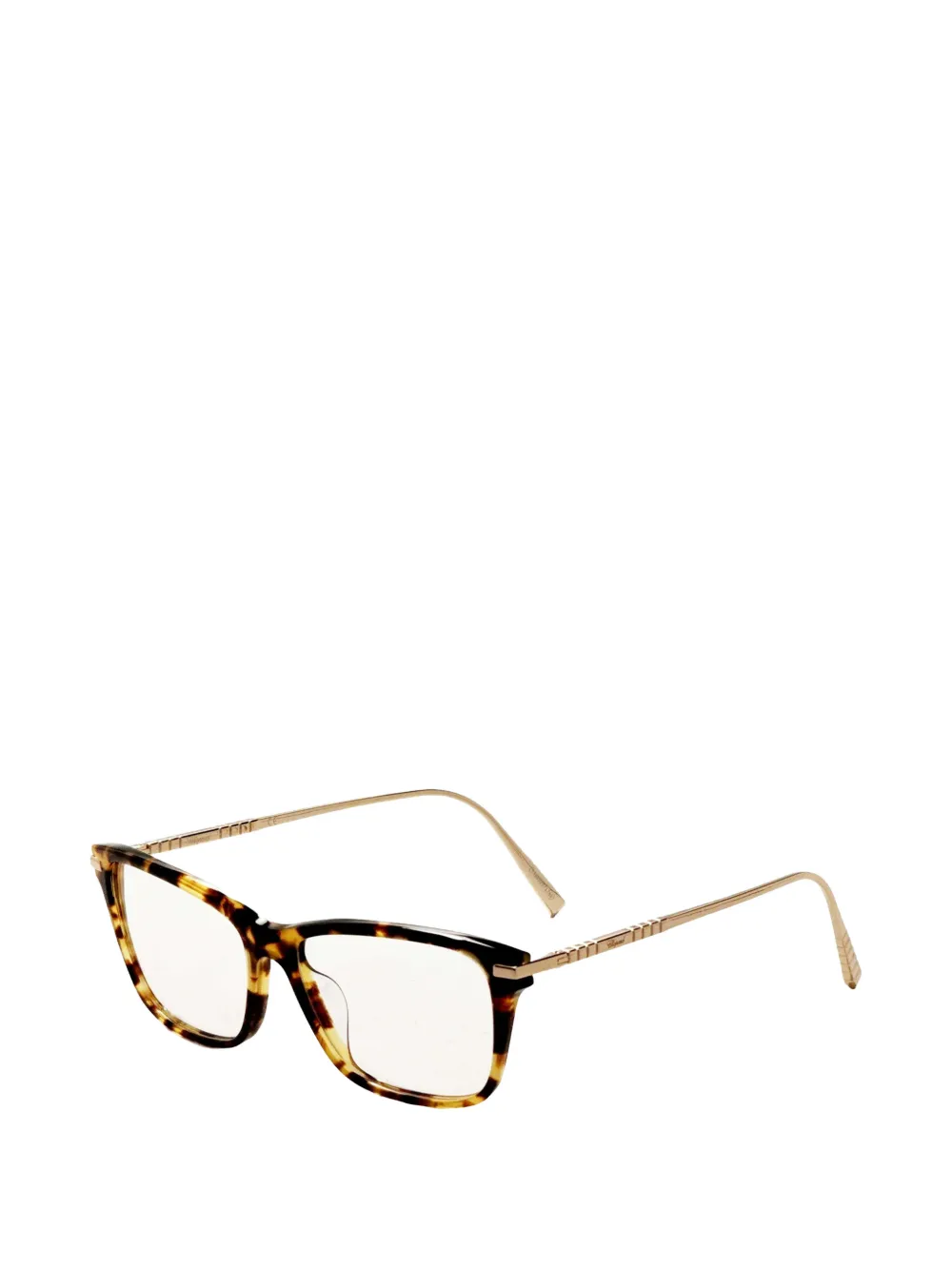 Chopard Eyewear tortoiseshell-effect square-frame glasses - Marrone