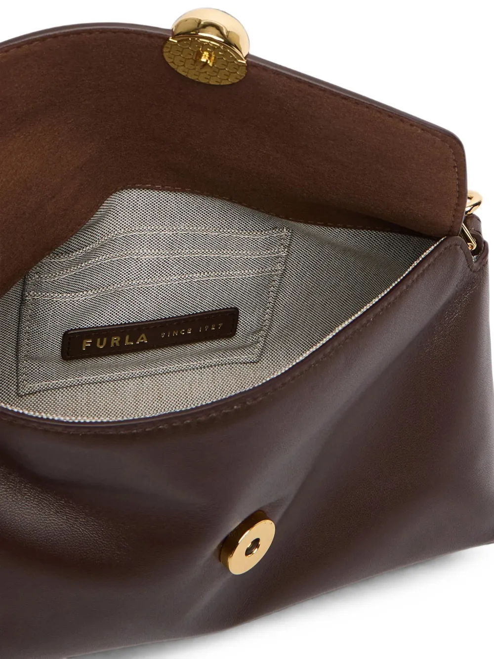 Furla Sfera Soft mini-crossbodytas met handvat Bruin