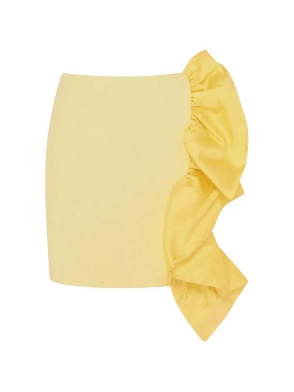 PatBO Tarsila ruffled mini skirt - Giallo