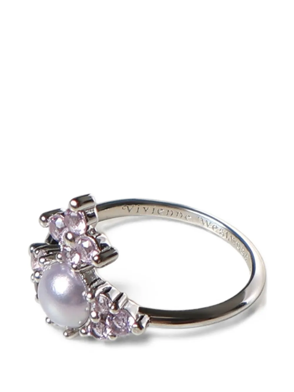 Vivienne Westwood Feorora Crystal-embellished Ring in Silver, view 2