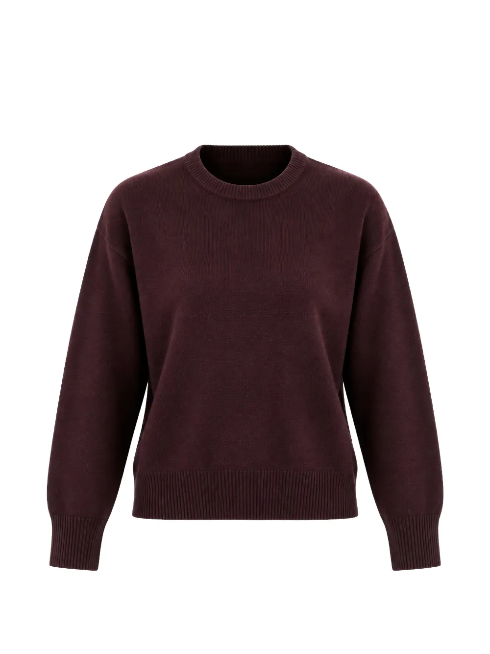 SOLOTRE ribbed-trim sweater - Rosso