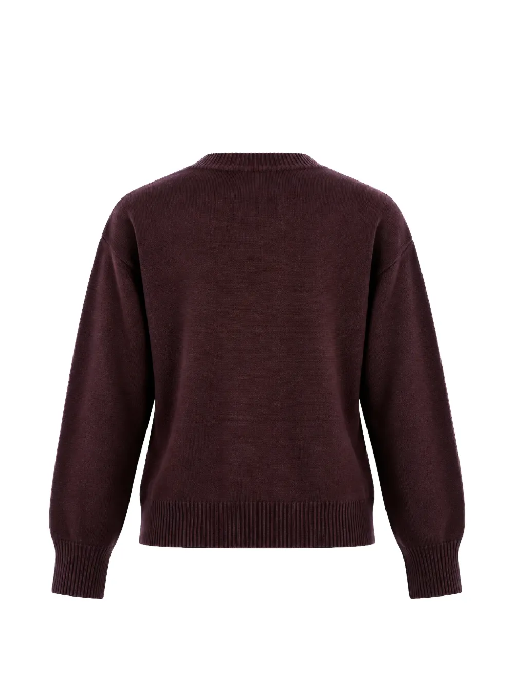 SOLOTRE Trui met geribbelde afwerking Rood