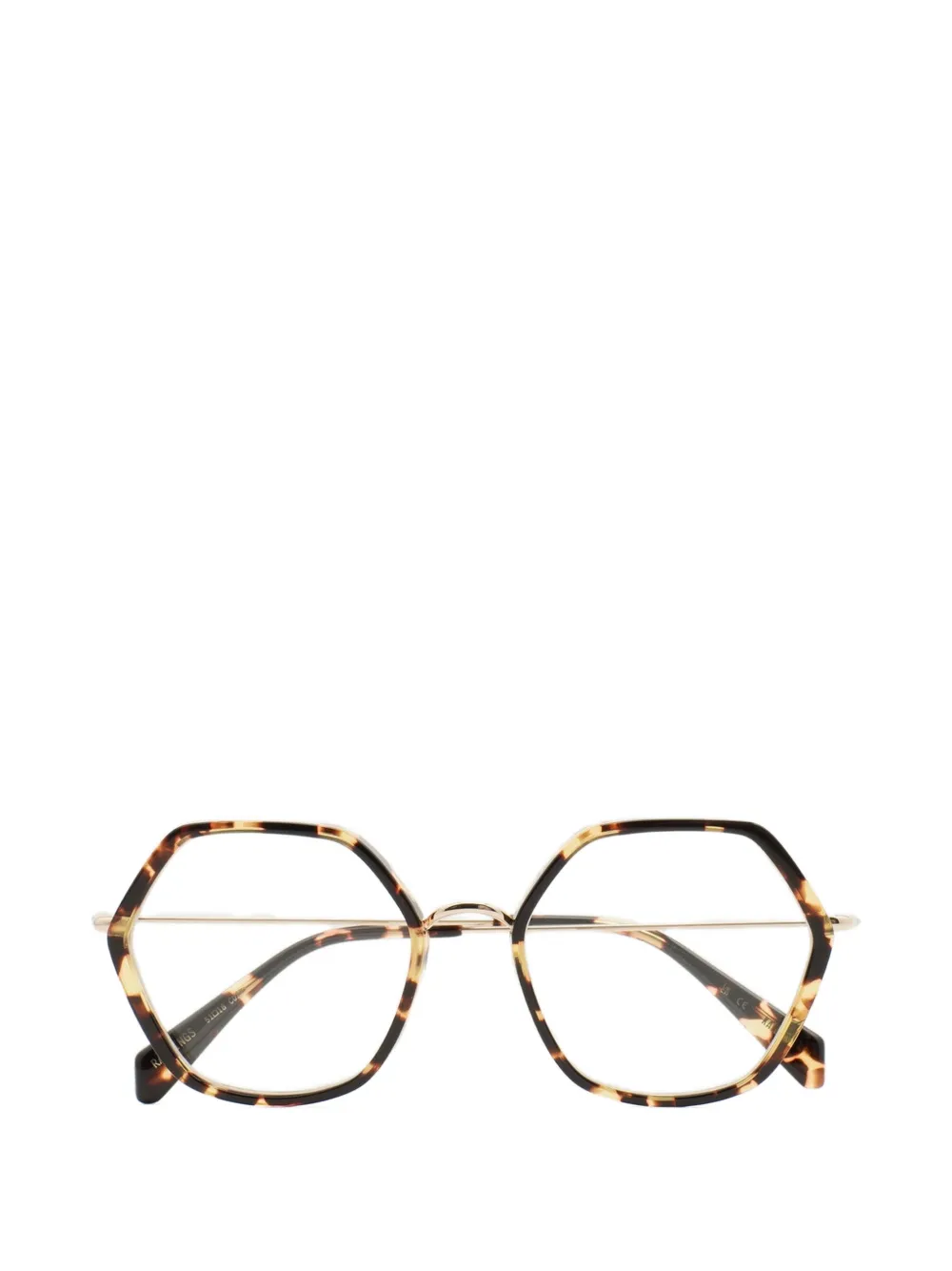 Kaleos Rawlings geometric-frame glasses - Marrone
