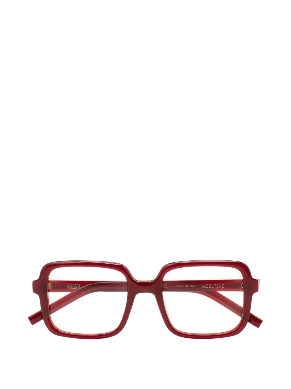 Kaleos Hazeltine square-frame glasses - Rosso