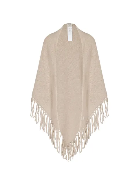 Weekend Max Mara fringe-trim knitted poncho