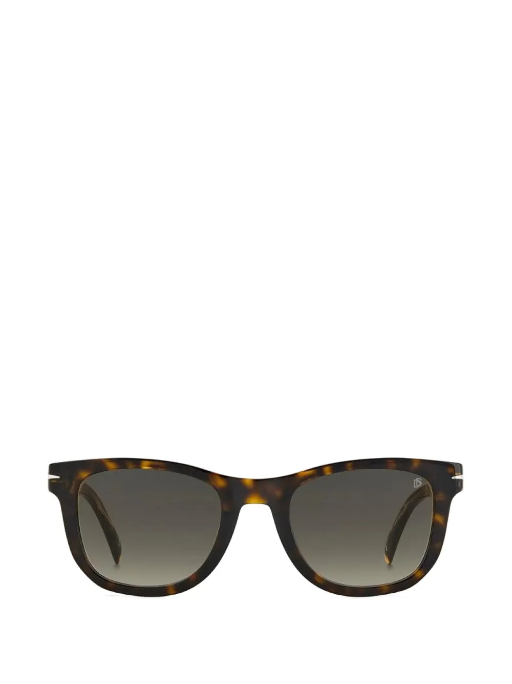 Eyewear by David Beckham tortoiseshell-effect rectangle-frame sunglasses - Braun