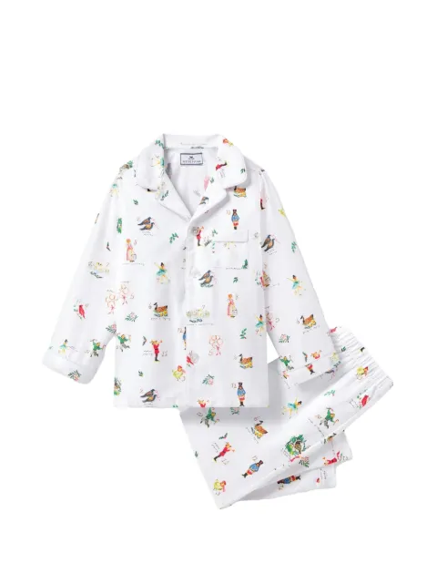 Petite Plume pijama con botones y estampado gráfico