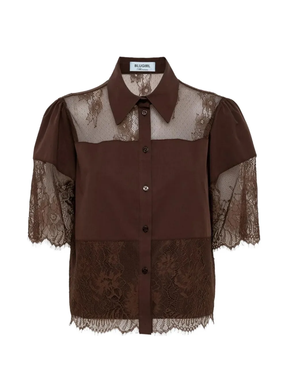 Blugirl lace-panelled shirt