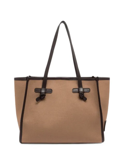 MARCELLA CLUB tote Marcella con ribete de piel
