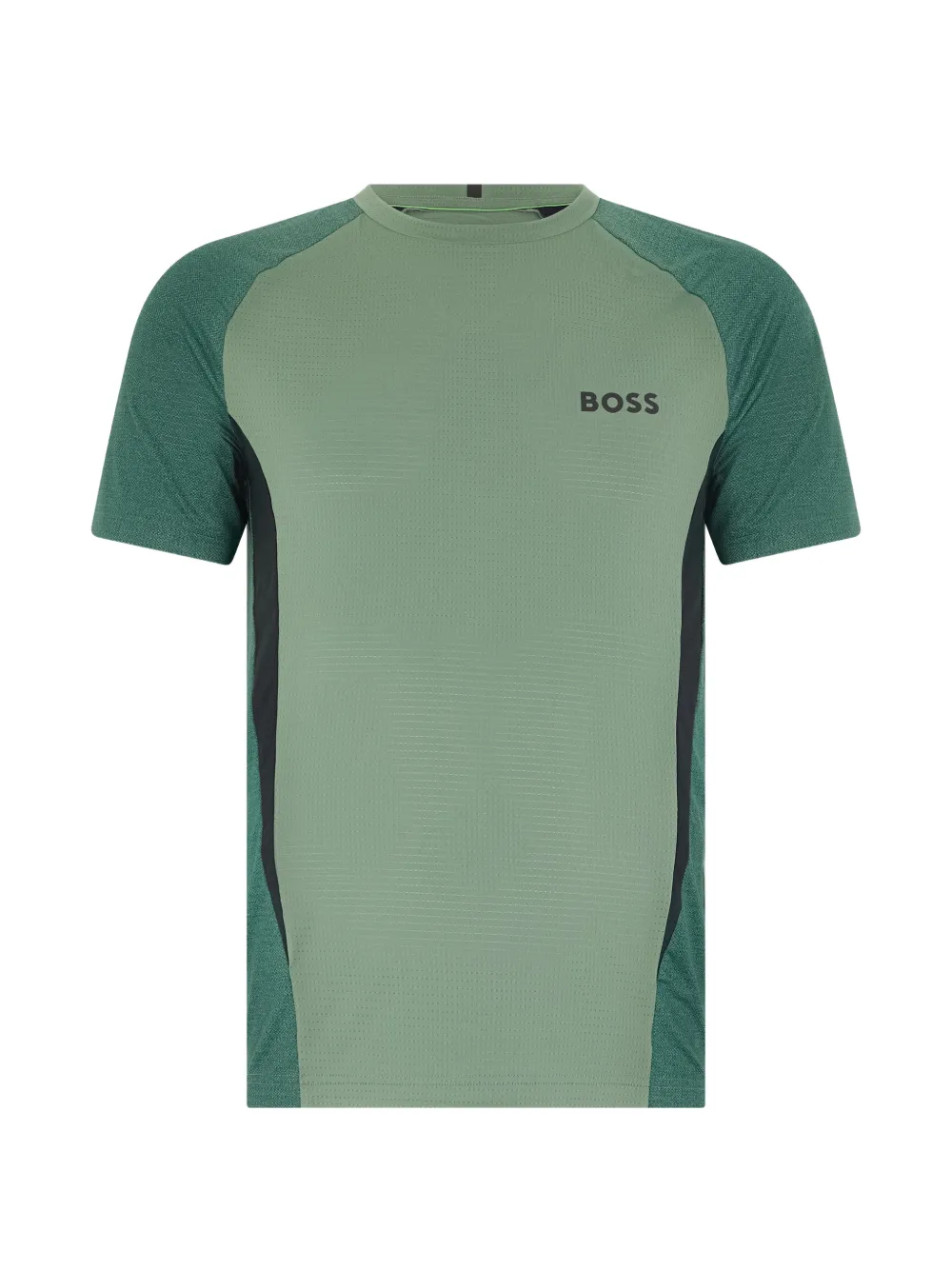 BOSS logo-print raglan-sleeve T-shirt - Verde