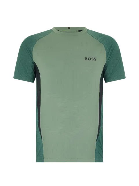 BOSS logo-print raglan-sleeve T-shirt