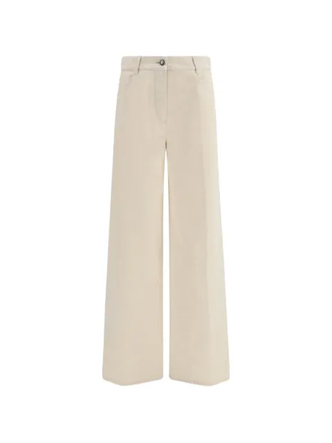 Forte Forte flocked wide-leg jeans