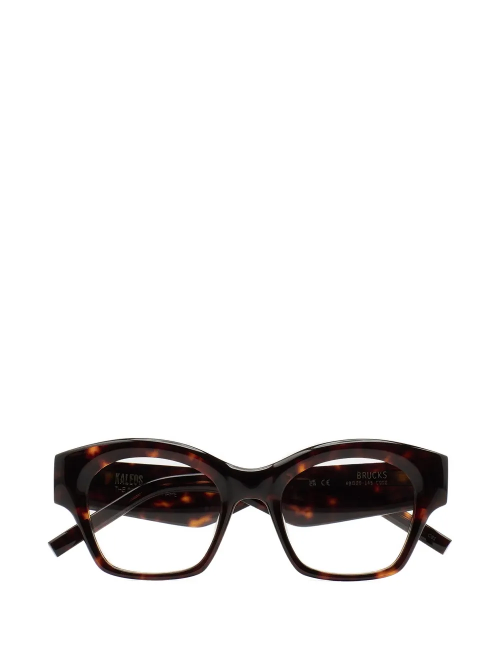 Kaleos Brucks cat-eye frame glasses - Marrone