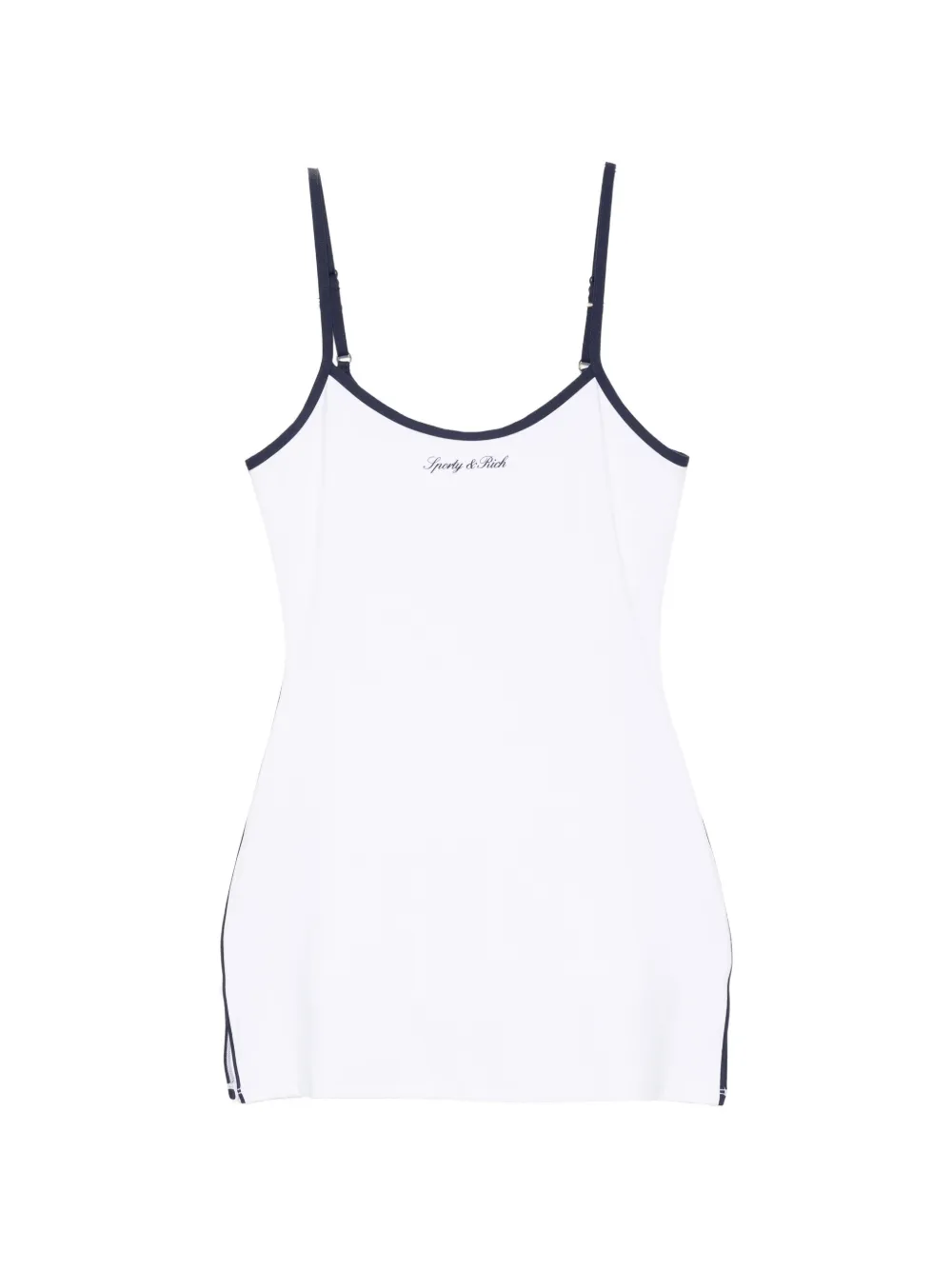 Sporty & Rich robe courte à logo imprimé - Blanc Sporty & Rich robe courte à logo imprimé - Blanc