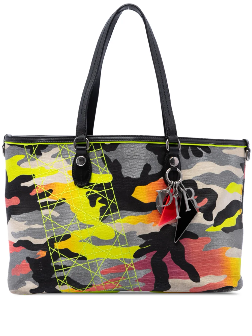Christian Dior Pre-Owned cabas Anselm Reyle médium (2011) - Jaune