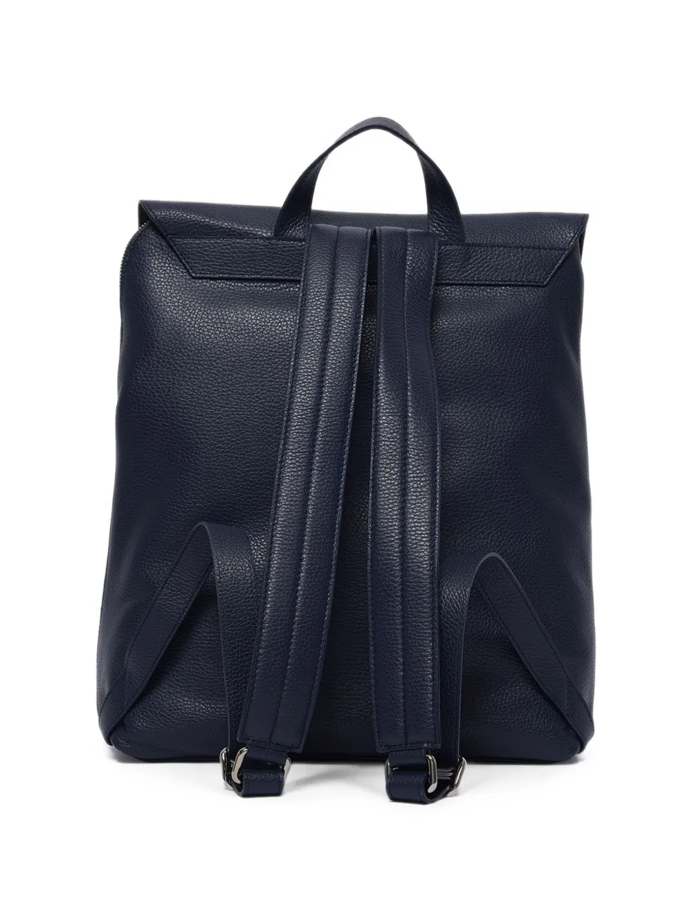 Orciani Leren rugzak met textuur Blauw