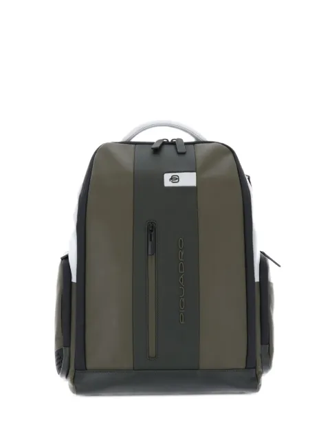 PIQUADRO mochila con logo estampado y paneles
