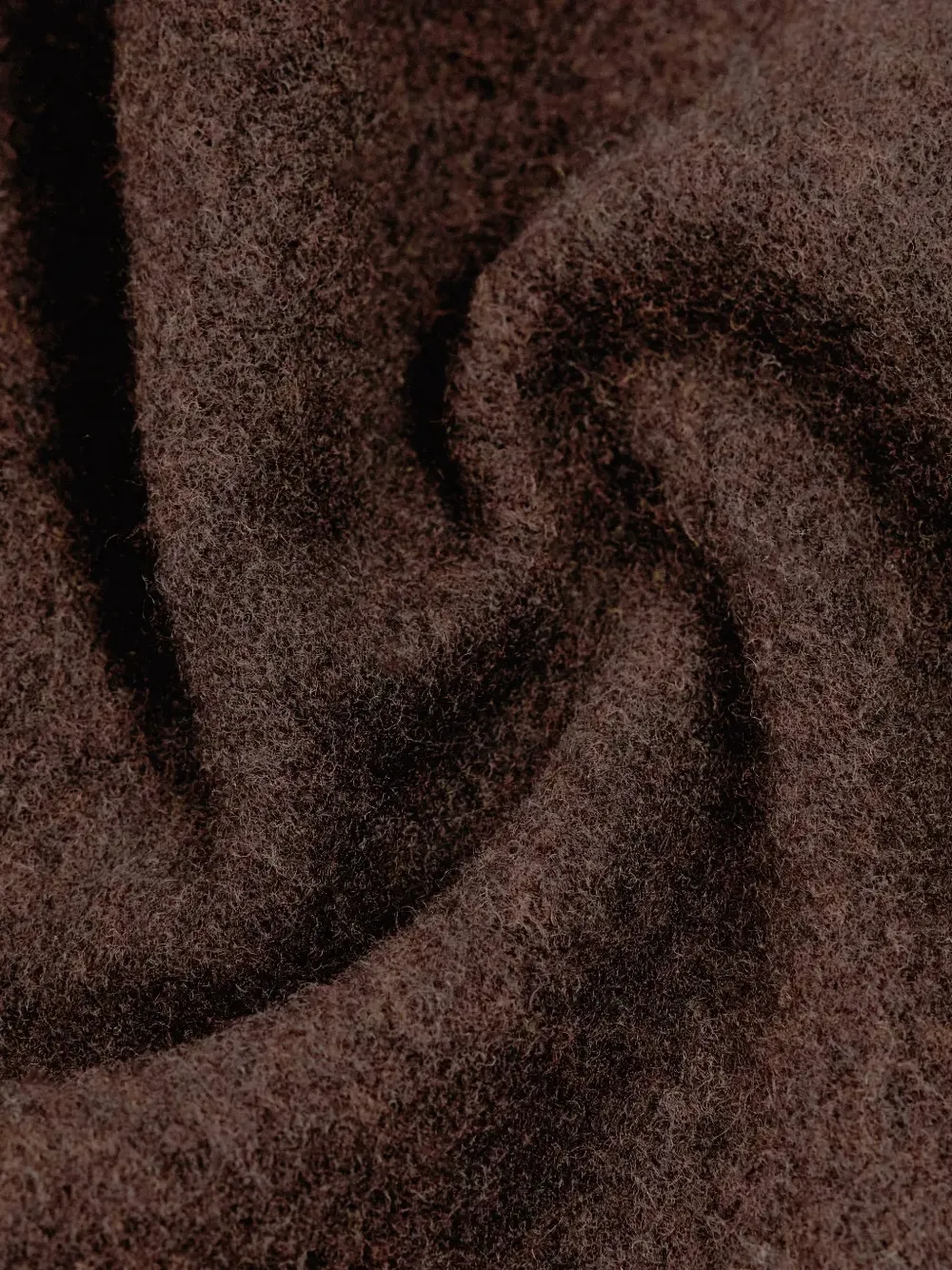 Drykorn Gaze sjaal met logo-patch en franje Bruin