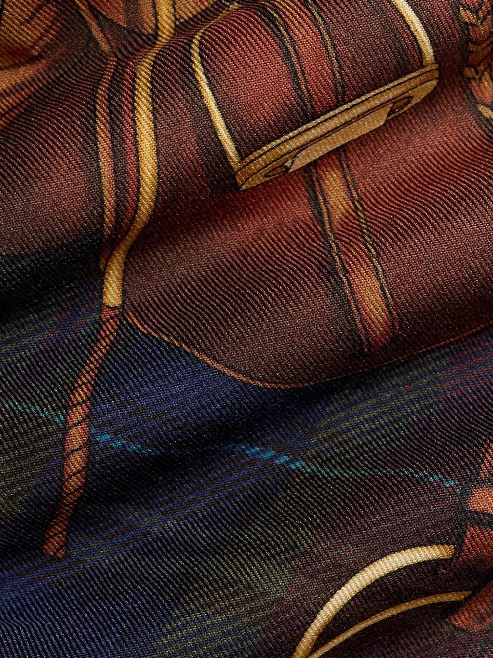Polo Ralph Lauren Graduate geruite zijden stropdas Blauw