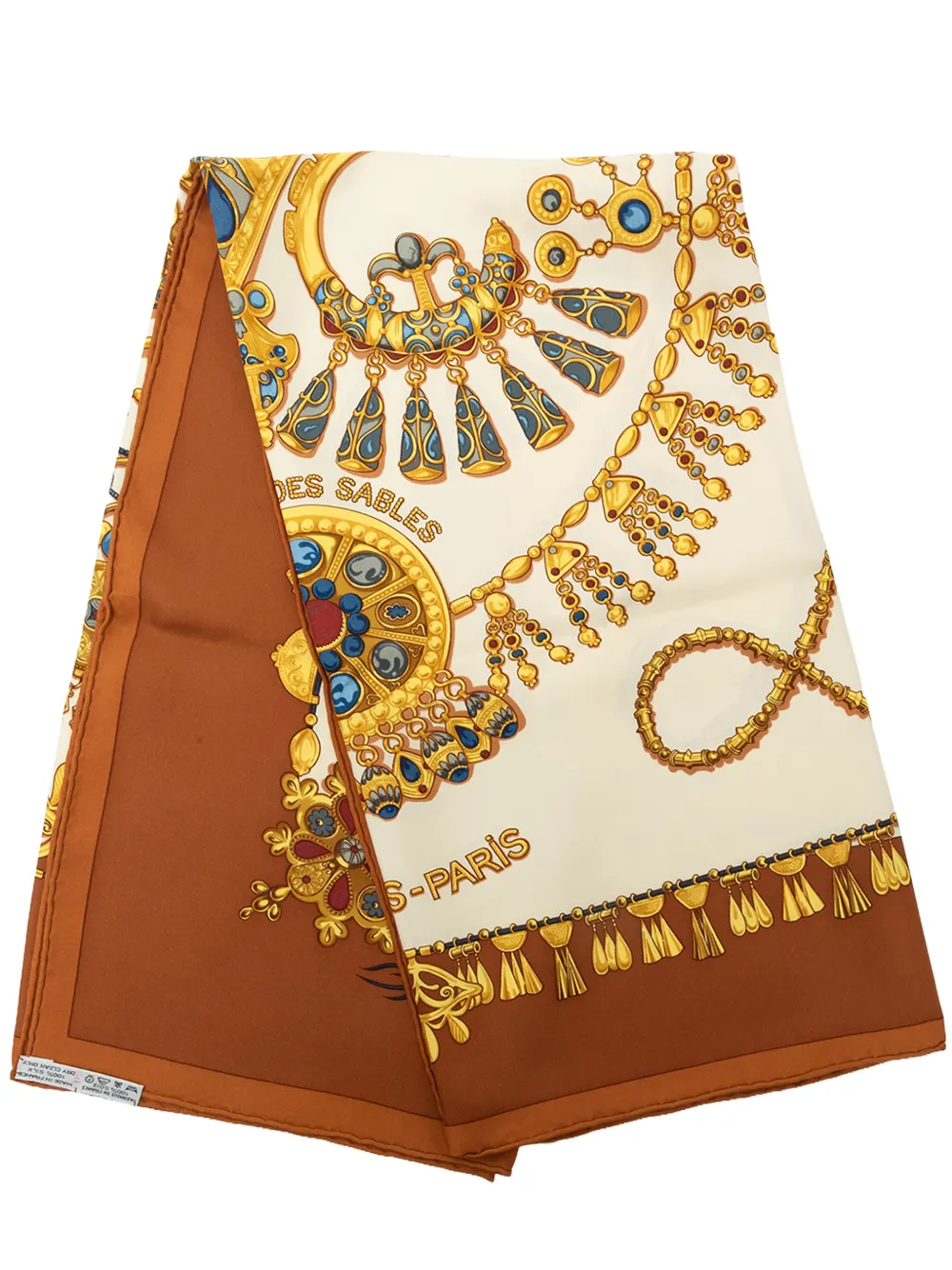 Hermès Pre-Owned 20th Century Parures des Sables Silk Scarf scarves - Braun