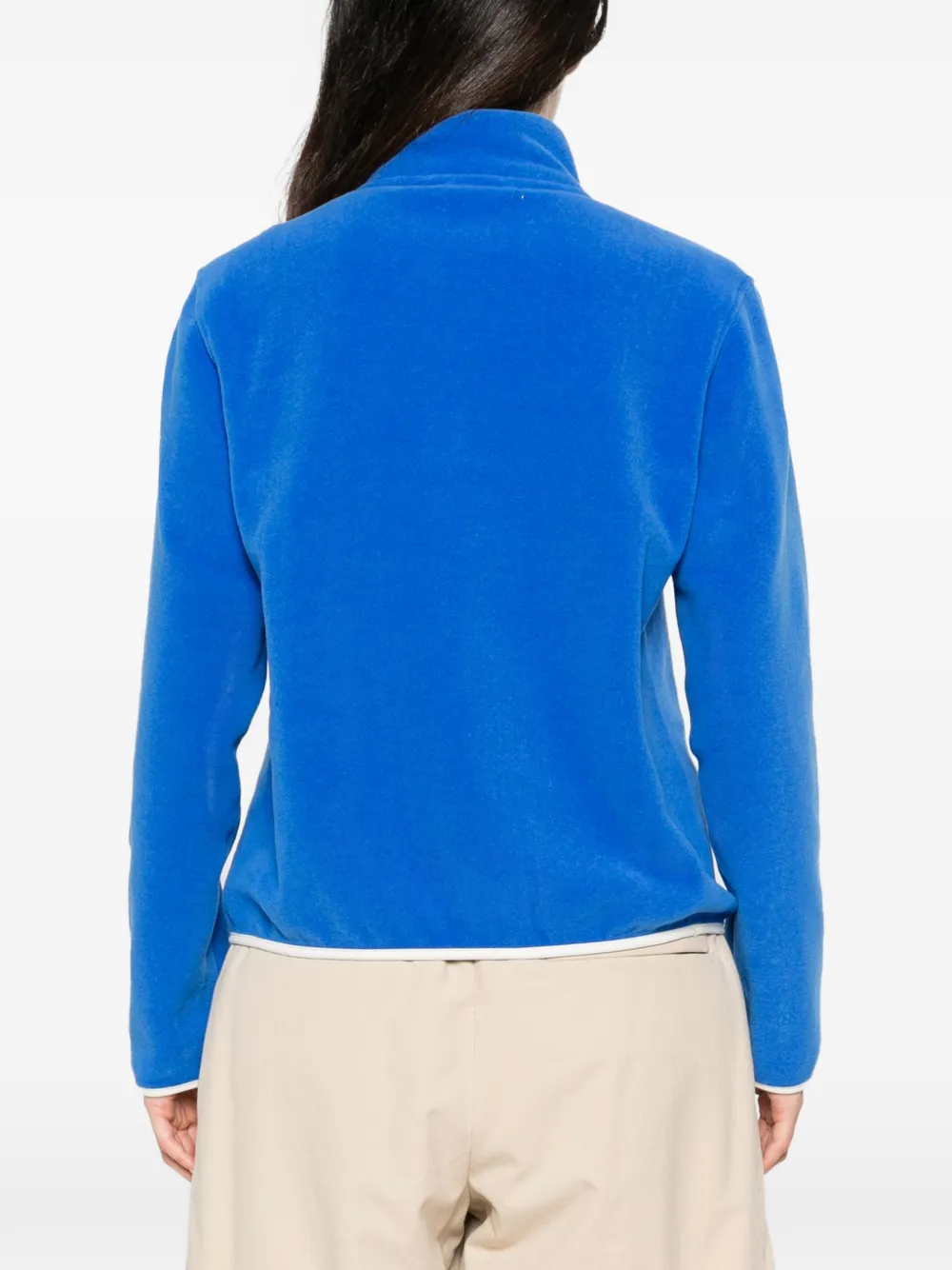 Sporty & Rich Fleece sweater met geborduurd logo Blauw