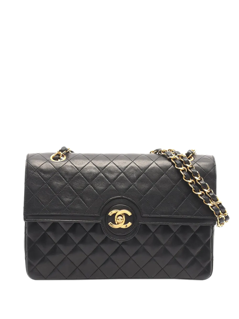 CHANEL Pre-Owned 1986-1988 CC Quilted Lambskin Single Flap shoulder bag - Nero