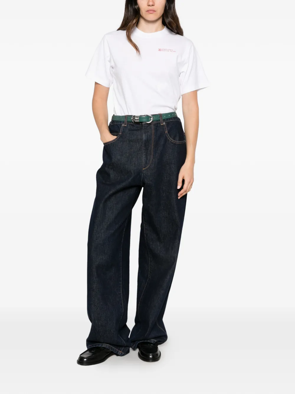 Sporty & Rich T-shirt met tekst Wit