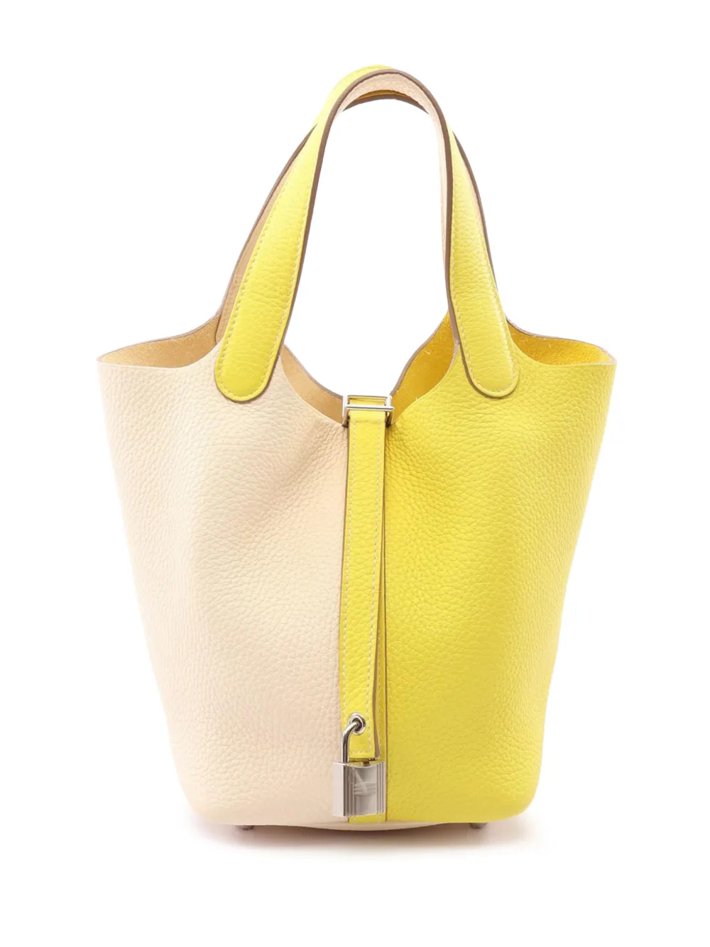 Hermès Pre-Owned sac à main Casaque Picotin 18 en cuir Clémence (2020) - Jaune