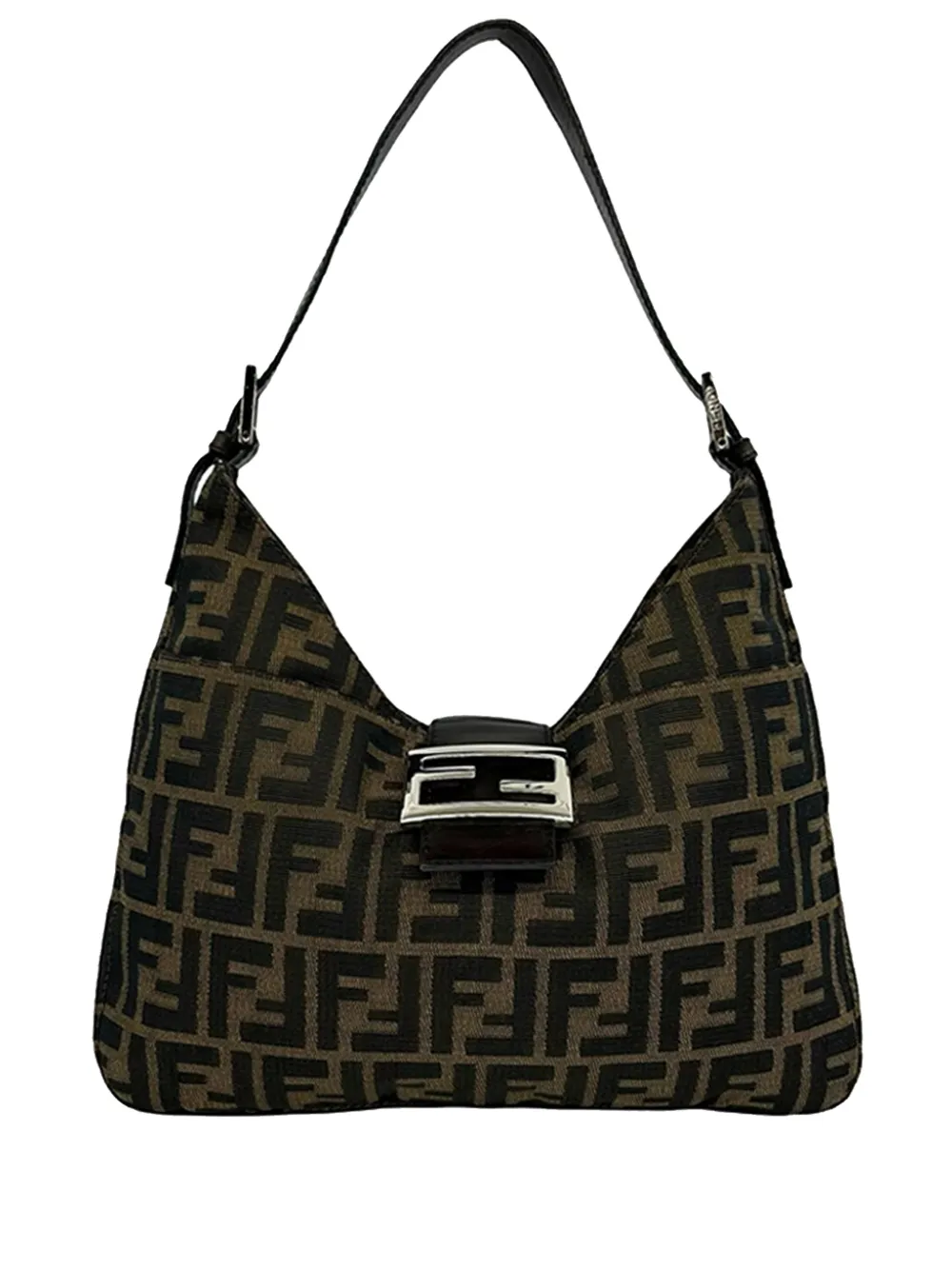 Fendi Pre-Owned 2000-2010 Zucca Canvas shoulder bag - Braun