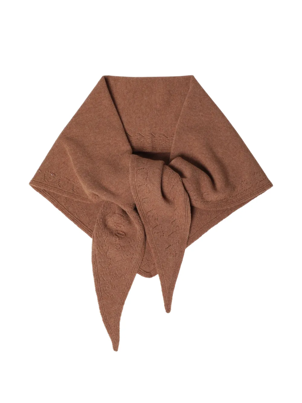 Chloé logo-embroidered triangle scarf