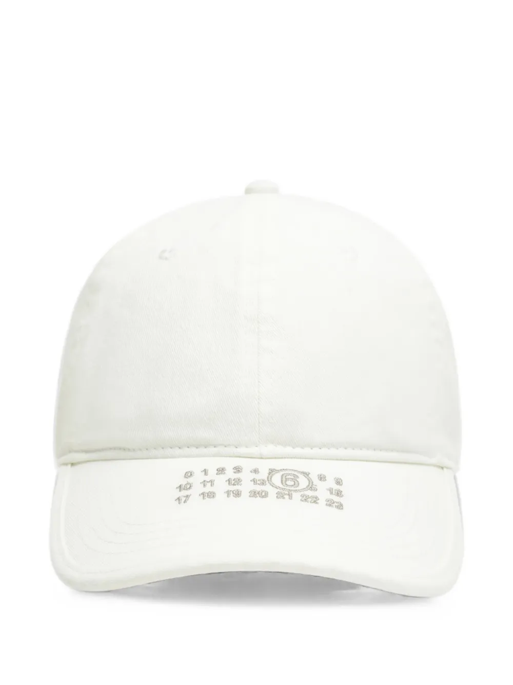 MM6 Maison Margiela Numeric washed cotton cap
