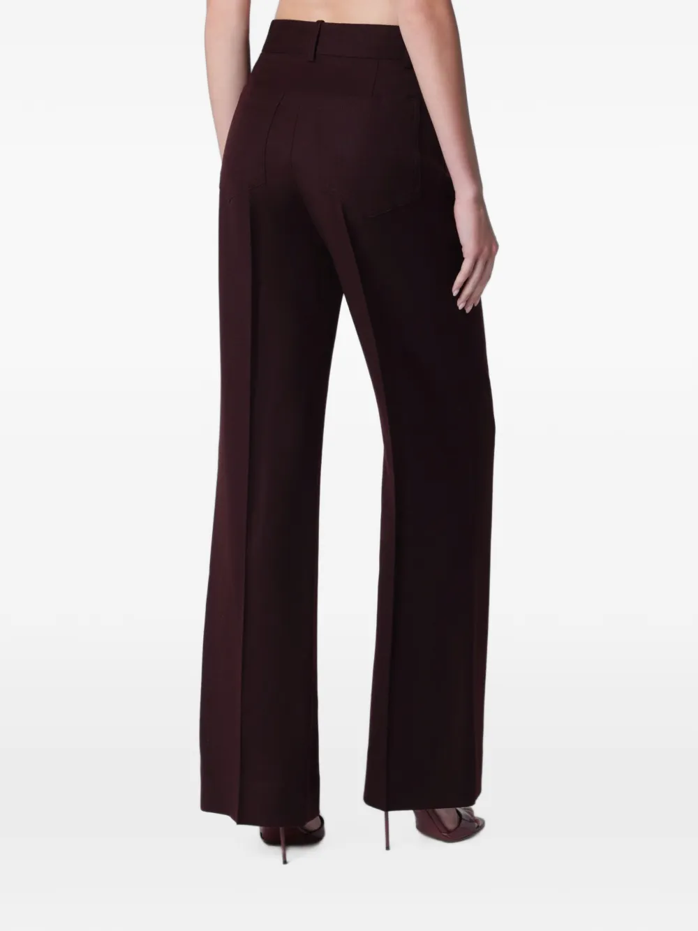 Victoria Beckham Flared broek Rood