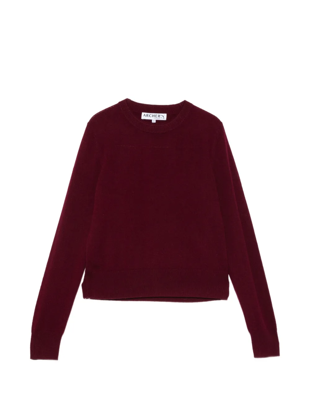 ARCHER CASHMERE crew-neck cashmere sweater - Rot