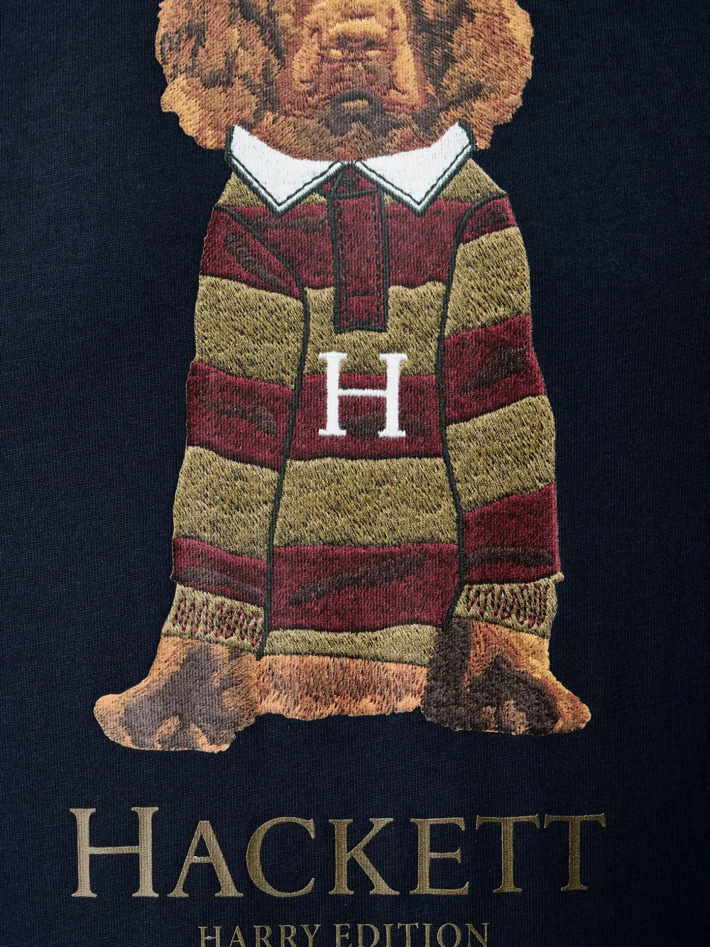 Hackett London Harry graphic-print T-shirt Blauw