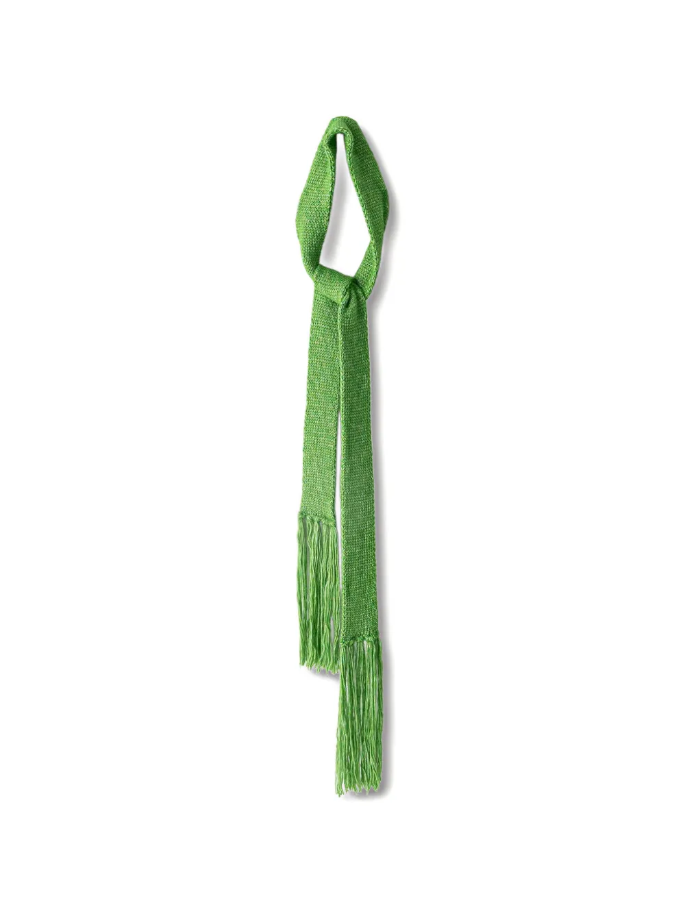 Essentiel Antwerp fringed knitted scarf Groen