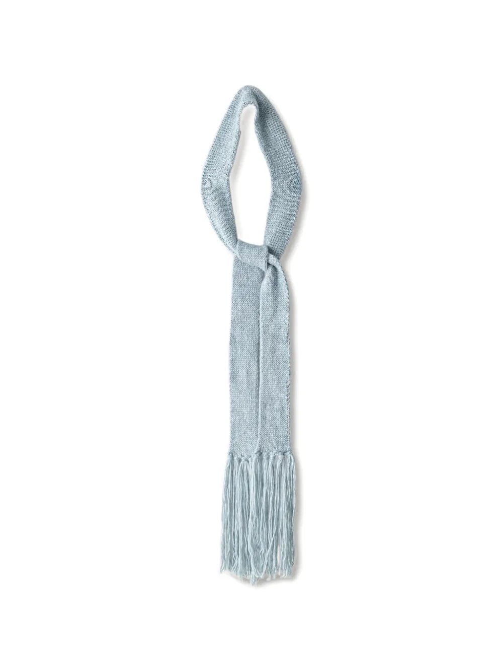 Essentiel Antwerp fringe-trimmed knitted scarf Blauw