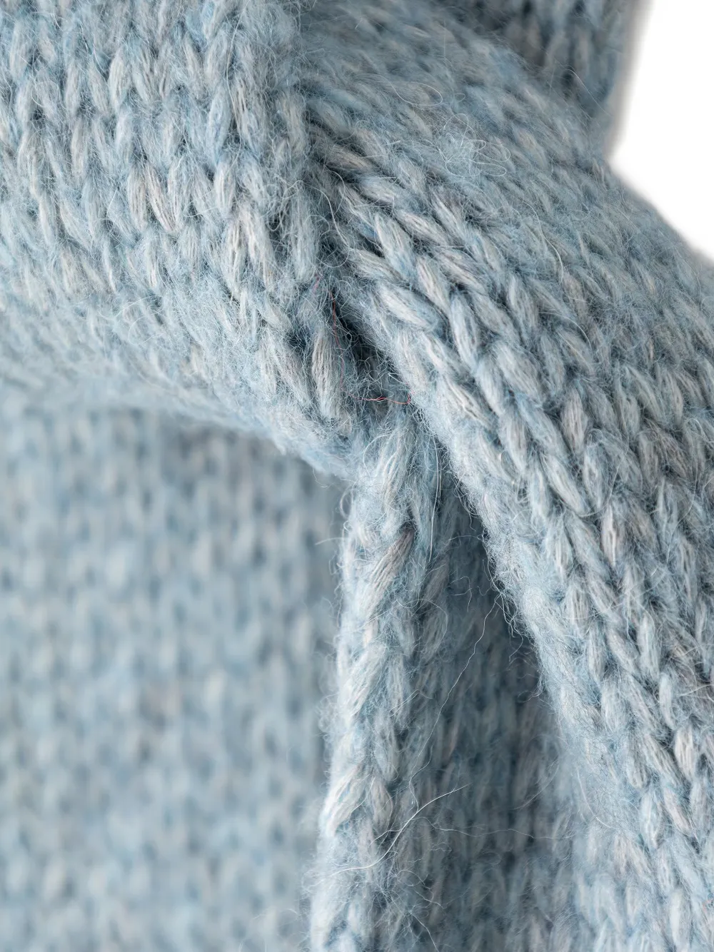 Essentiel Antwerp fringe-trimmed knitted scarf Blauw