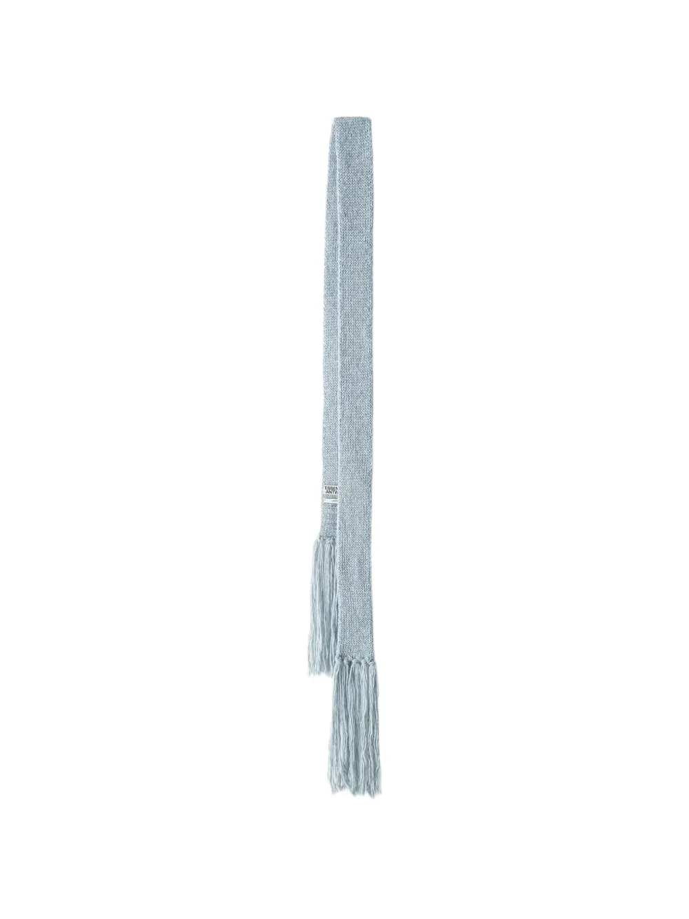 Essentiel Antwerp fringe-trimmed knitted scarf Blauw