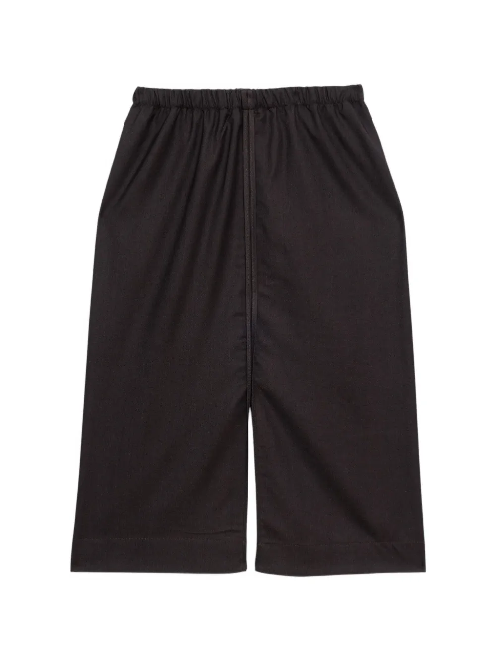 Baserange Dadar midi-rok met elastische taille Zwart