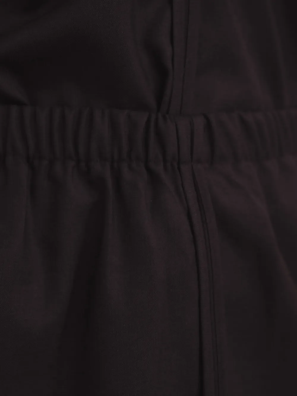 Baserange Dadar midi-rok met elastische taille Zwart