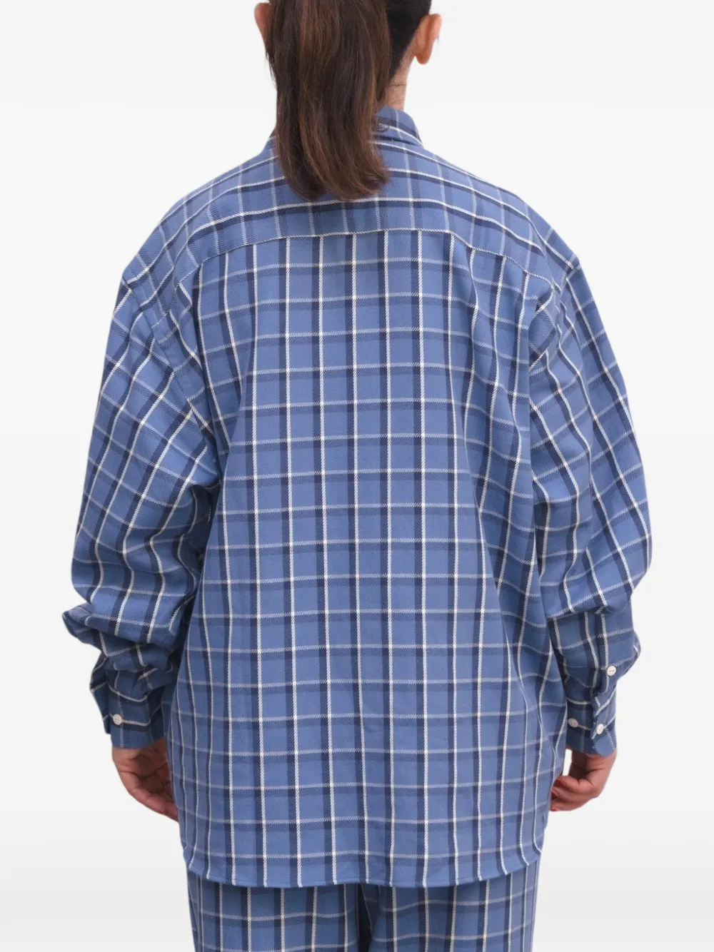 Baserange Claude geruit overhemd Blauw