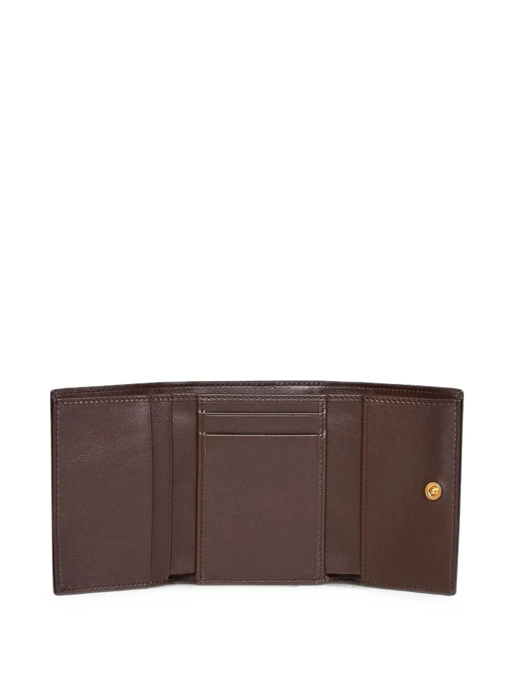 Dolce & Gabbana Leren portemonnee met logo-plakkaat Bruin