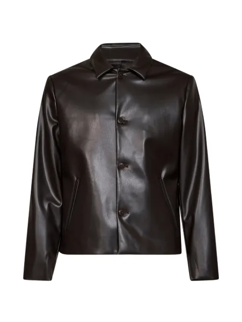 Costumein button-up faux-leather jacket