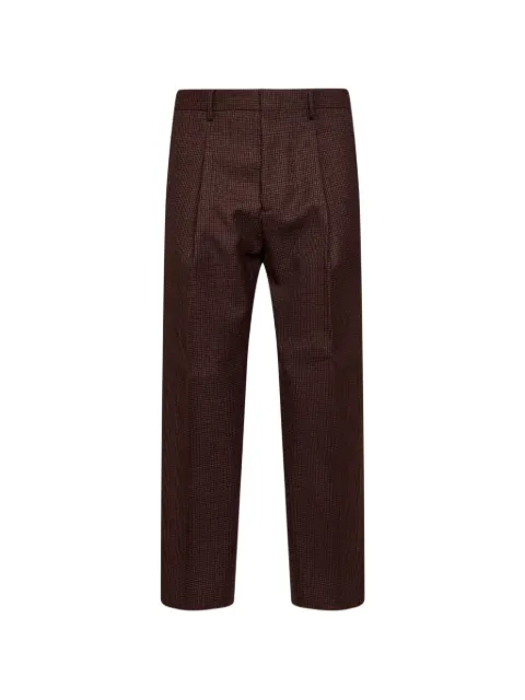 Costumein Vincent check-pattern pleated trousers