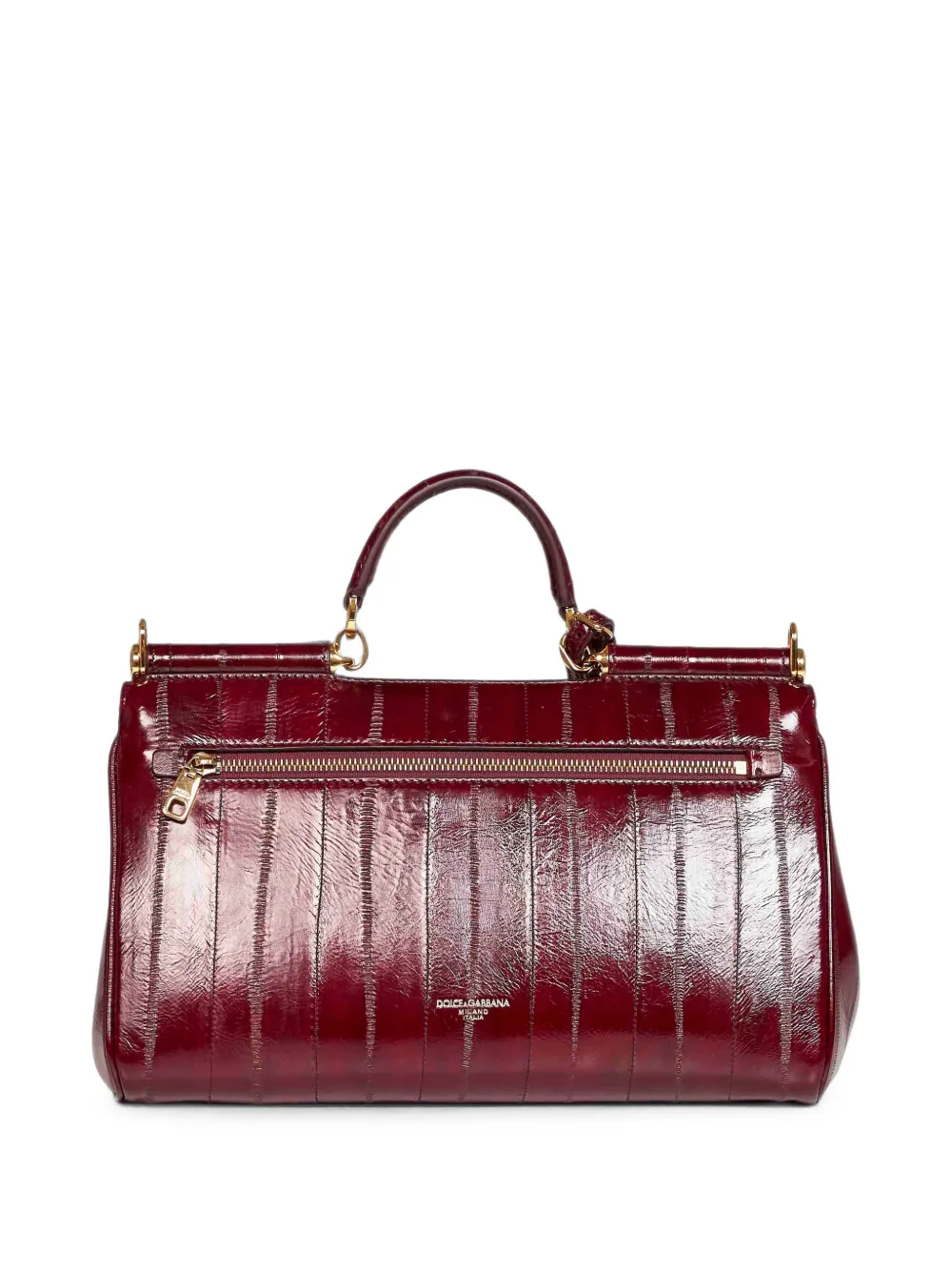 Dolce & Gabbana My Sicily leren shopper Rood