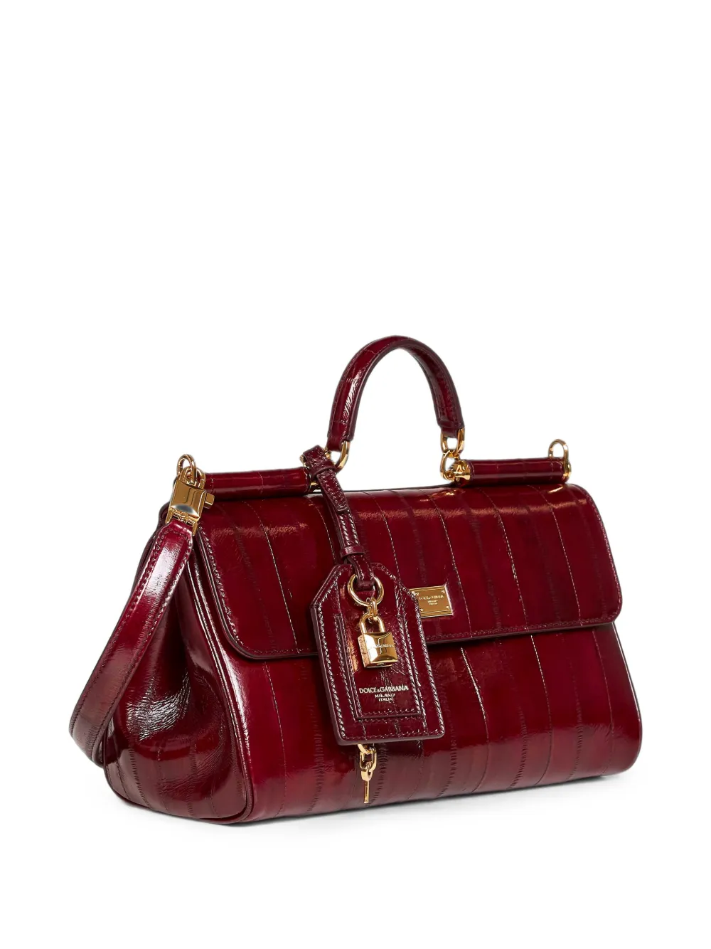 Dolce & Gabbana My Sicily leren shopper Rood