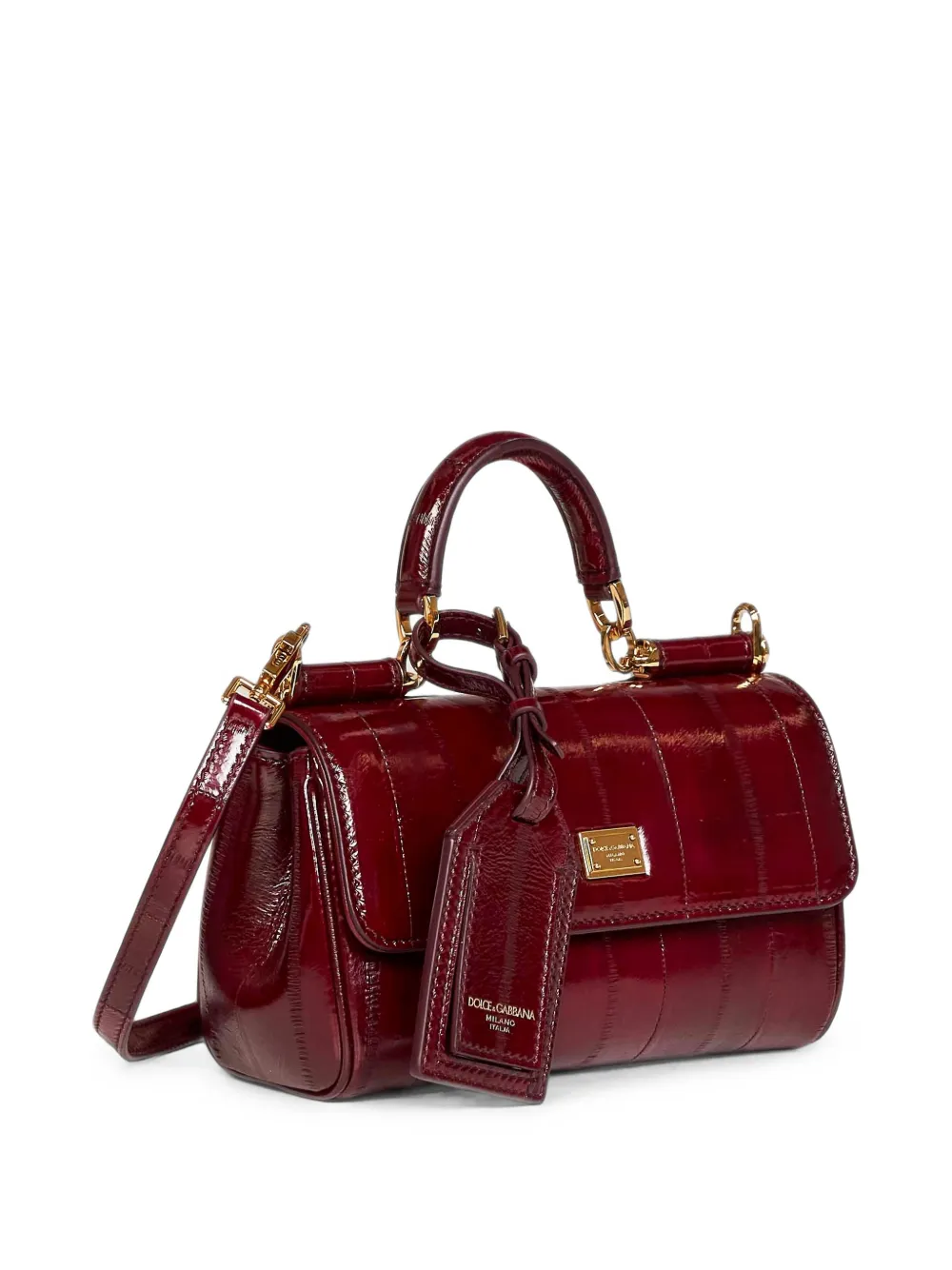 Dolce & Gabbana Hagfish leren mini-tas Rood