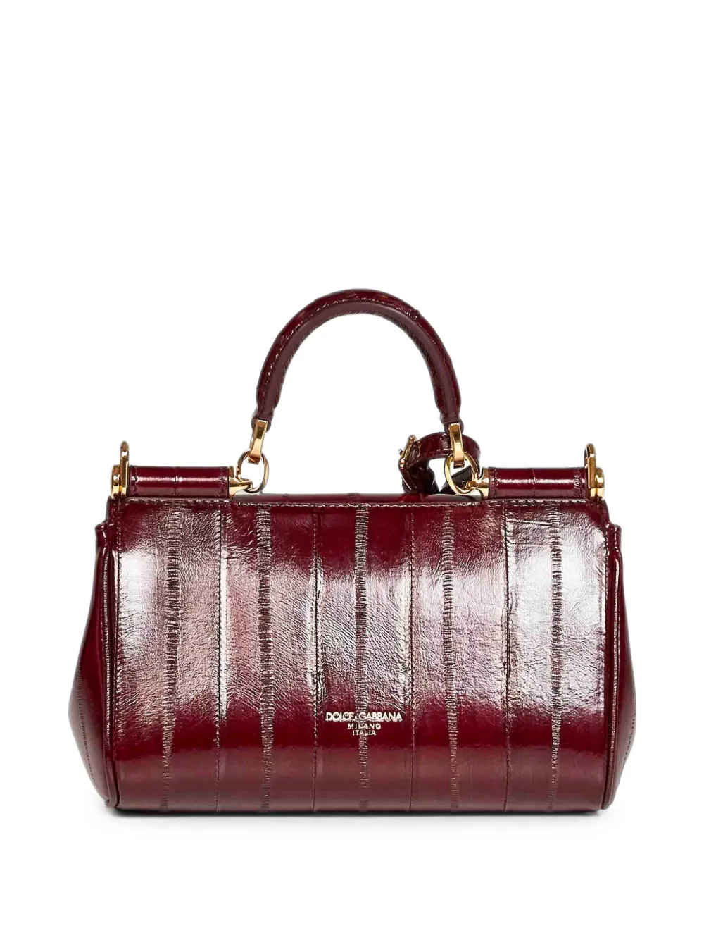 Dolce & Gabbana Hagfish leren mini-tas Rood