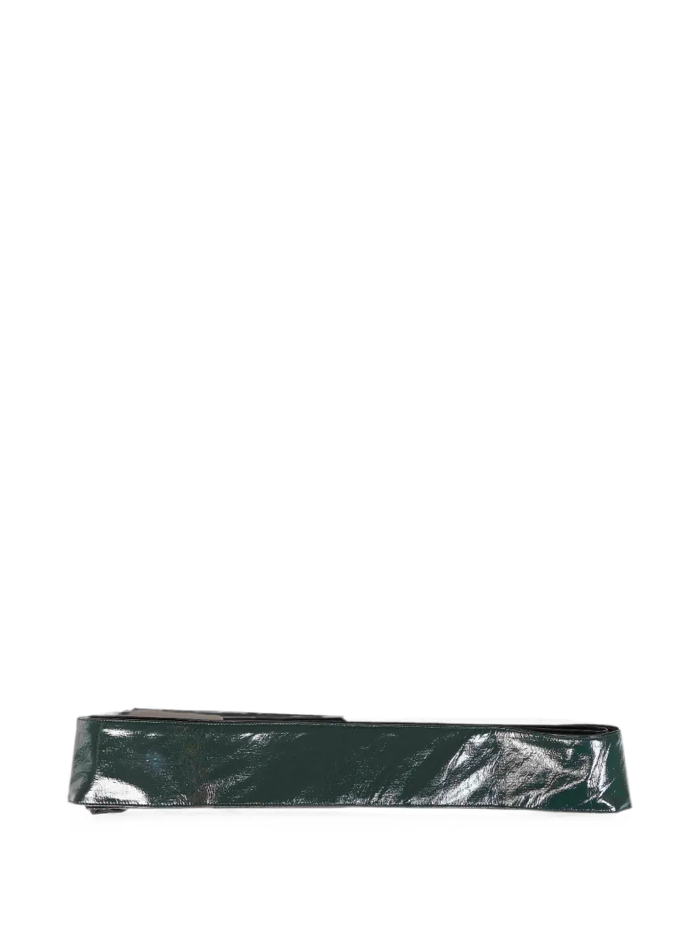 Gianluca Capannolo Glossy-finish Wrap-around Belt In Green